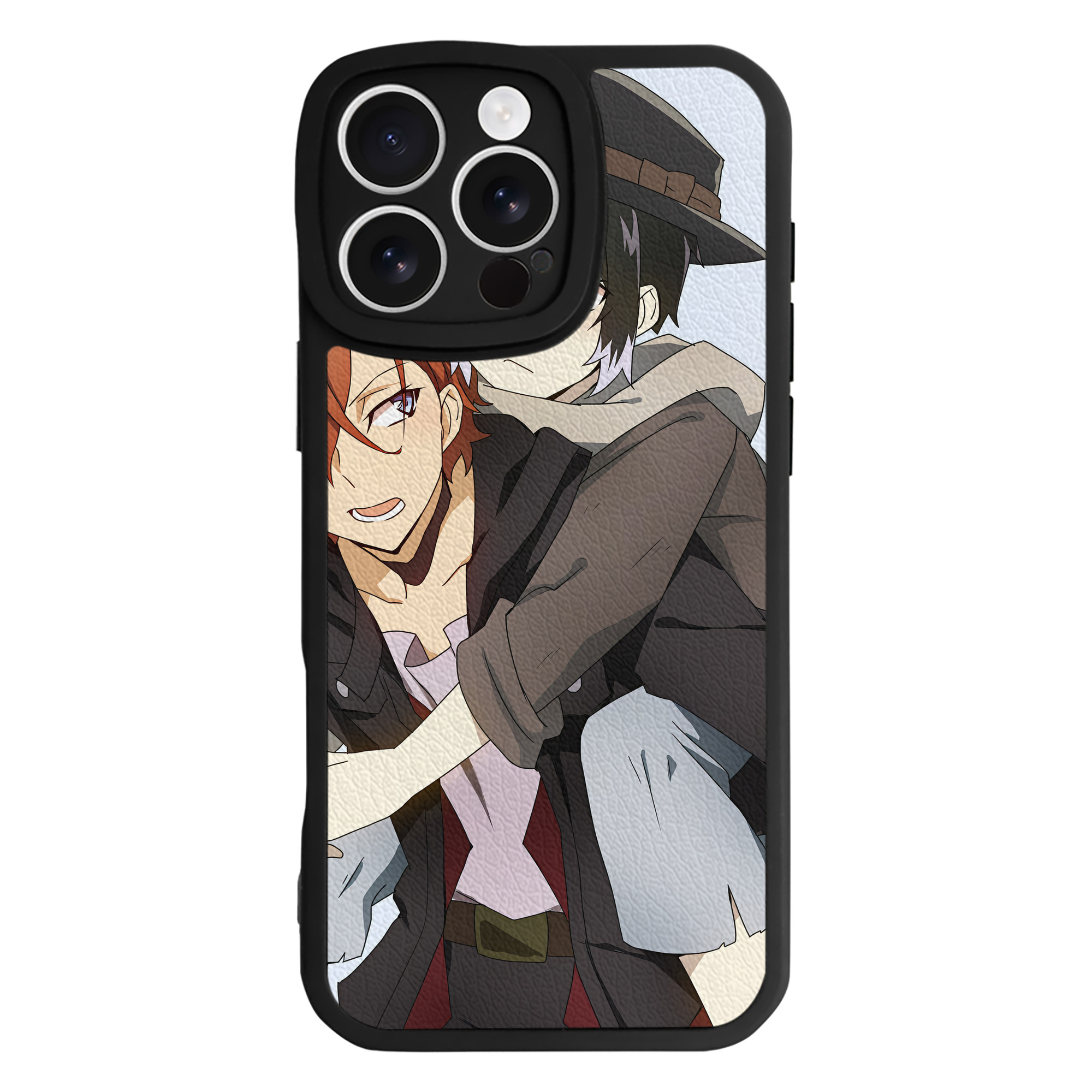 （画像用） 文豪ストレイドッグス Bungo Stray Dogs 【iPhone 16シリーズ対応】シリコンスマホケース（レザー調） 材質：シリコン